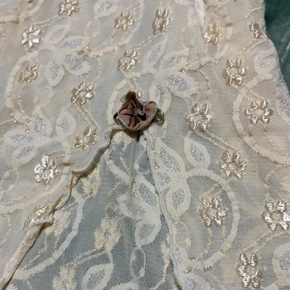 Vintage ivory lace nightgown by Claire Pettibone • Size XS • Pre-owned - Picture 6 of 8